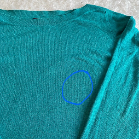 Jessica London Teal Knit Boatneck Sweater Size 14/16 Cozy Casual Knit - Picture 10 of 10